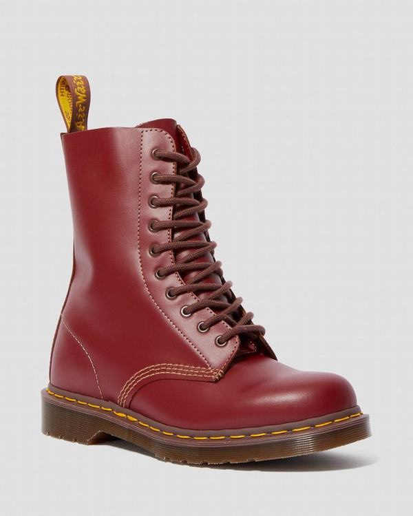 Dr Martens Dámské Kotníkové Boty Vintage 1490 Vínové, CZ-602718